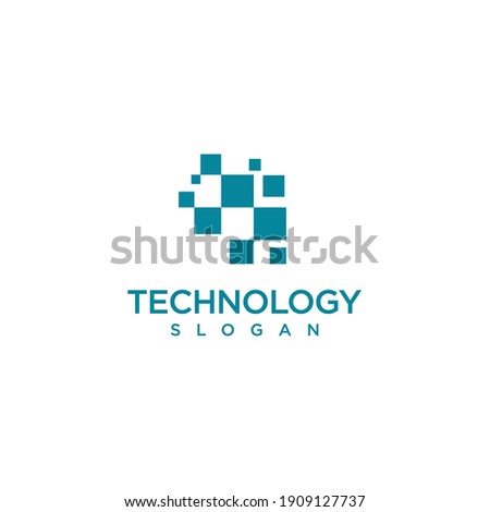 poin technology design logo vector for business