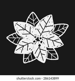 poinsettia doodle