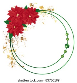 poinsettia frame