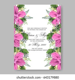 Poinsettia wedding invitation christmas party floral wreath