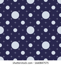 Point abstract monochromatic design seamless patterns. A seamless vector background. blue ornament. Graphic modern pattern. Simple graphic design.