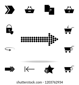 point arrow icon. web icons universal set for web and mobile
