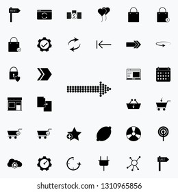 point arrow icon. web icons universal set for web and mobile on white background