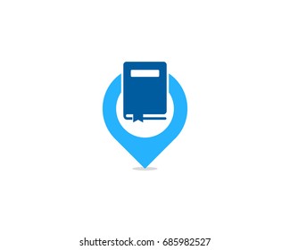 Point Book Icon Logo Design Element