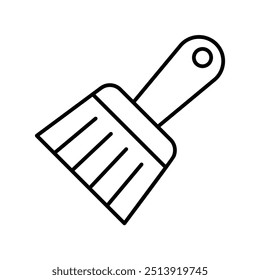 point brush icon with white background vector stock illustration