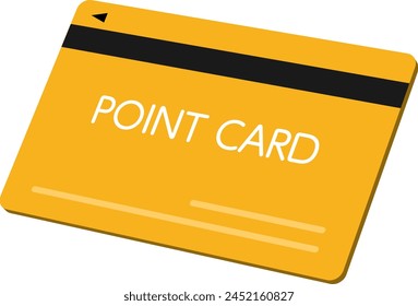 Point Card Isolated Vector Illustration.