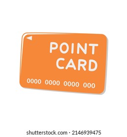 Point card. Membership card. Vector illustration.