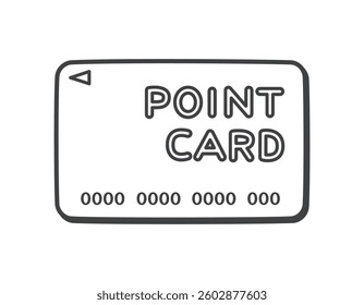 Point card. Membership card. Vector illustration.