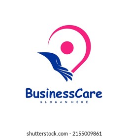 vector de diseño del logotipo de Point Care. Símbolo de icono. Ilustración de plantilla