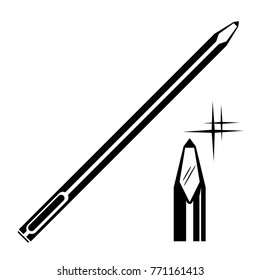Point chisel. Icon
