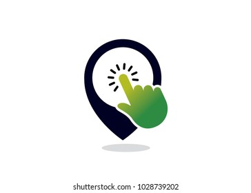 Point Click Logo Design Template, Element Design, Vector Design