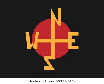point of the compass symbol