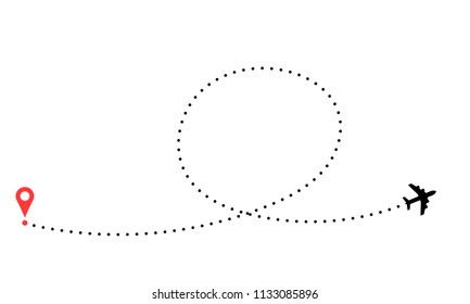 Point of deraprure and plane with its trace