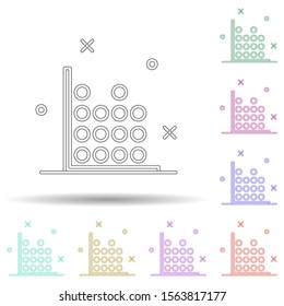 point diagram colored icon. Element of colored business chart icon for mobile concept and web apps. Colored point diagram icon can be used for web and mobile on white background
