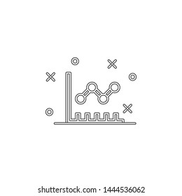 point diagram icon. Element of business charts for mobile concept and web apps icon. Outline, thin line icon for website design and development, app development