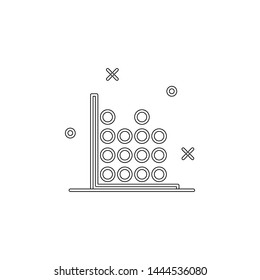 point diagram icon. Element of business charts for mobile concept and web apps icon. Outline, thin line icon for website design and development, app development