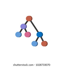 Point diagrams icon. Element of colored charts and diagrams for mobile concept and web apps. Icon for website design and development, app development. Premium icon on white background