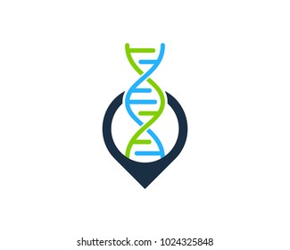 Point Dna Icon Logo Design Element