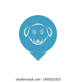 Ilustración vectorial del logotipo de Point Dog, plantilla de diseño del logotipo de Creative Dog, iconos de símbolos