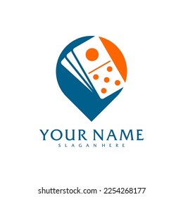 Point Domino logo vector template, Creative Domino logo design concepts