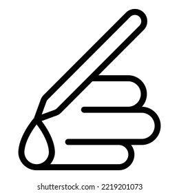 Point draw icon outline vector. Digital pen. Tablet pad