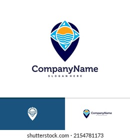 Point Explore logo vector template, Creative Point logo design concepts