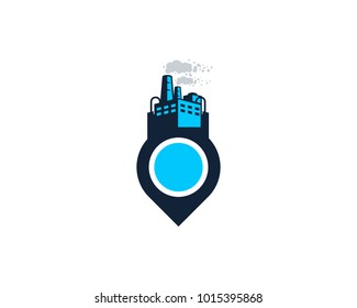 Point Factory Icon Logo Design Element