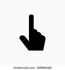 Point Finger Icon. Cursor Symbol - Vector Logo Template.