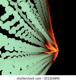 Point Flow. Design Template. Abstract Vector Illustration.