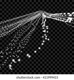Point Flow. Design Template. Abstract Vector Illustration.