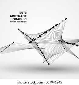 Point flow line pattern composed of.