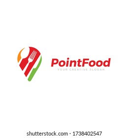 Point Food Logo Vector, Food Logo Vector Template