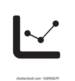 point graph icon vector