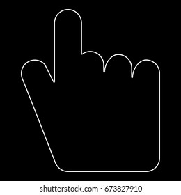 Point hand icon .