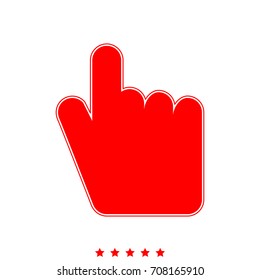 Point Hand Icon Stock Vector (Royalty Free) 708165910 | Shutterstock