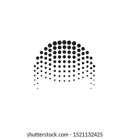 Point head icon logo dots