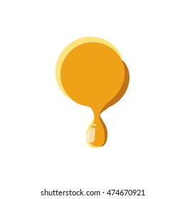 Point from honey icon isolated on white background. Punctuation symbol
