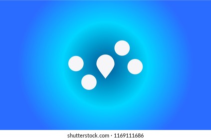 Point icon. Abstract logo N