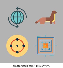 point icon set. vector set about internet, aim, target and weasel icons set.