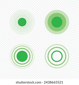 Point Icon Set Vector Design.
