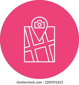 Point of Interest vector icon. Can be used for printing, mobile and web applications.