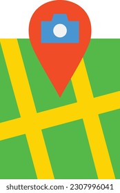 Point of Interest Vektorsymbol. Kann für Druck-, Mobil- und Web-Anwendungen verwendet werden.