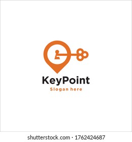 point key vector logo design graphic icon. symbol