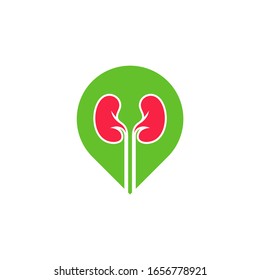 
Point Kidney Logo Design Inspiration Template vector
