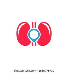 
Point Kidney Logo Design Inspiration Template vector