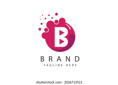  logotipo de letra b. b diseño de letras vectoriales para la empresa.