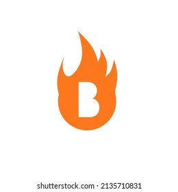 Logo in Buchstabe B. Buchstabe B Vektordesign mit Brandhintergrund.