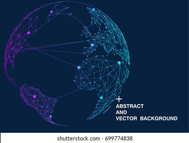 mapa mundial compuesto por puntos y líneas, representando la conexión global, red global, significado internacional.