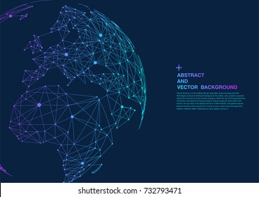 mapa mundial compuesto por puntos y líneas, representando la conexión global, red global, significado internacional.	