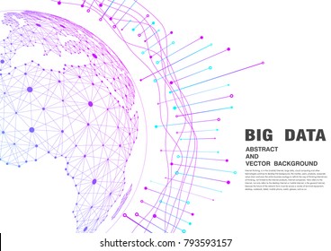 point and line composed world map,representing the global,Global network connection,international meaning.	big data
